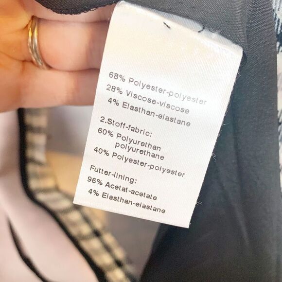 The Akris Punto Glen Check Blazer Jacket Cream Black Lavender Plaid Size 4 Small - Picture 12 of 14